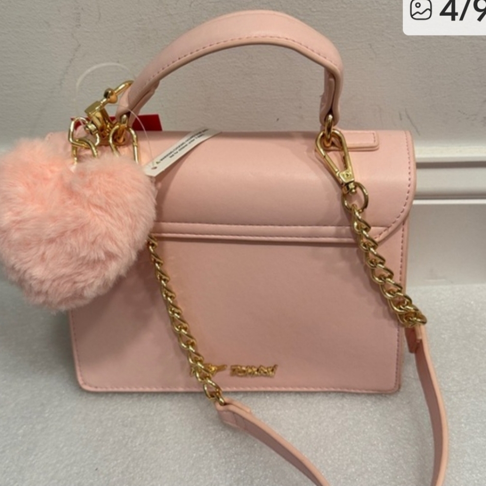Betsey Johnson Pink Heart Mini Bag Nwt - Picture 2 of 5